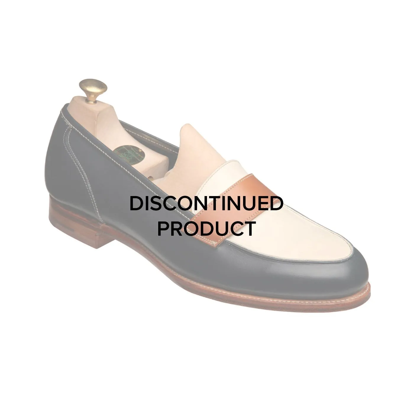 Flex Flow Classic Casual Shoes Clare Navy, Ivory & Tan Burnished Calf