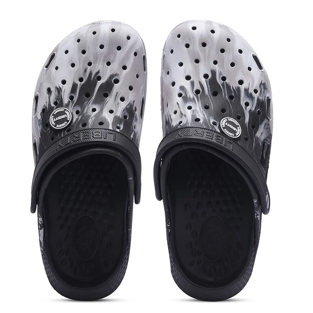 Comfortable Technology Comfortable Insole A-HA Black Slingback Clogs For Men LPMXT-961E By Liberty