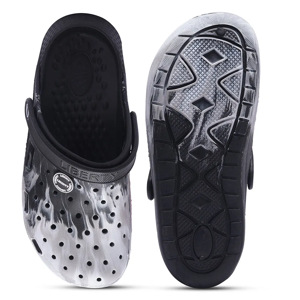 A-HA Black Slingback Clogs For Men LPMXT-961E By Liberty Energy return Comfortable Soles