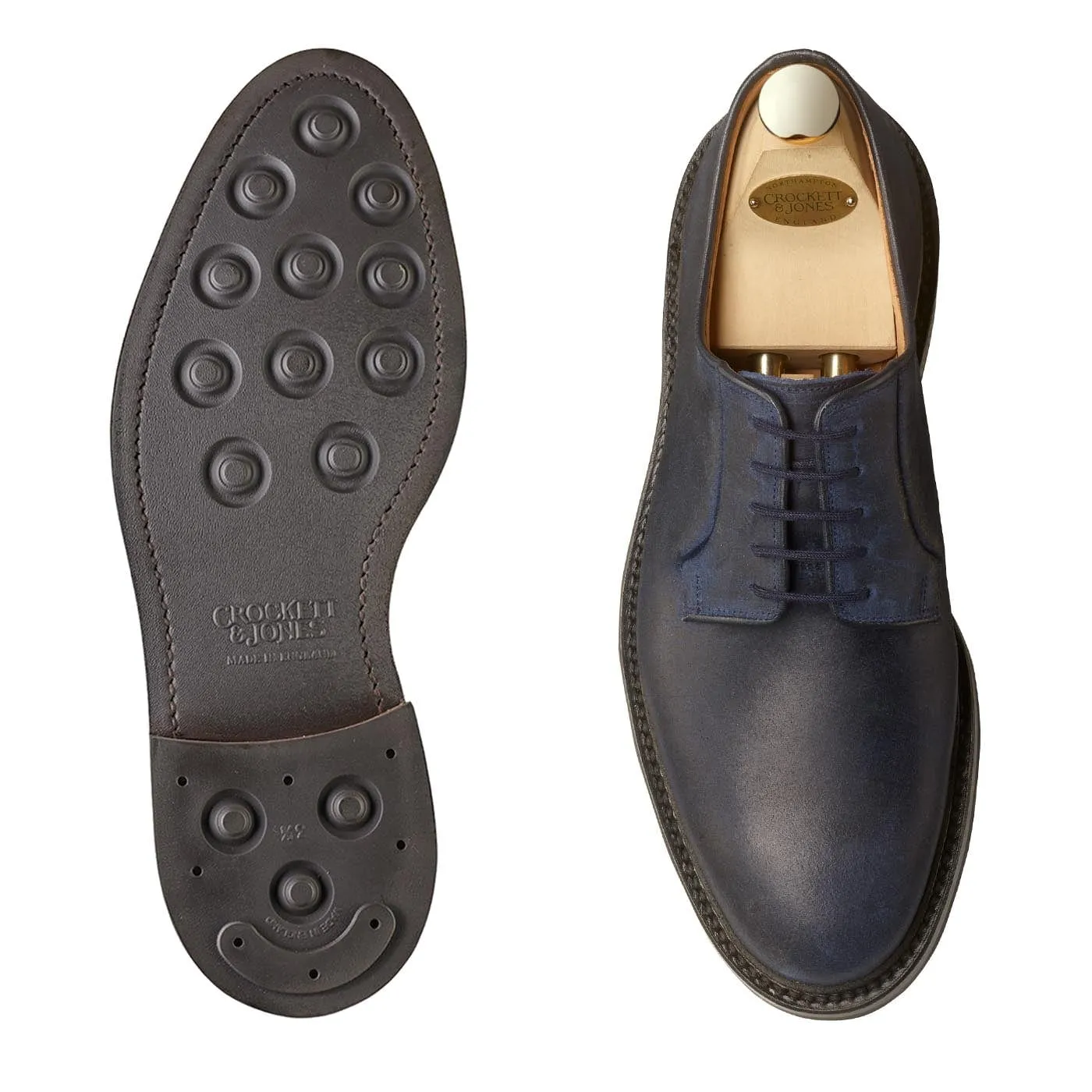 Lanark 3 Navy Rough-Out Suede Trendy Step Simple Match