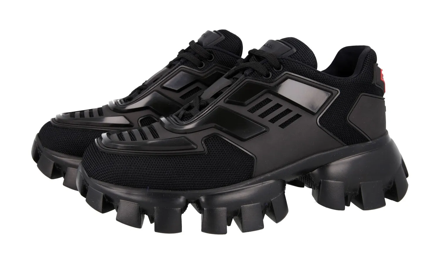 Prada Women's Black Cloudbust Thunder Sneaker 1E819L Effortless Silhouette