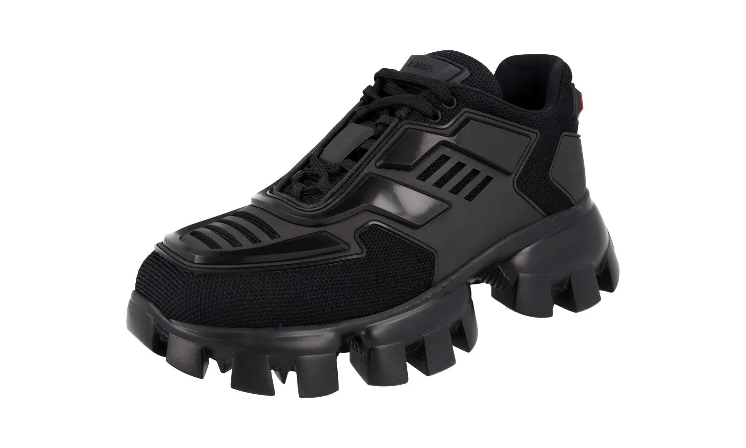 Good resilience Reinforced Stitching Prada Women's Black Cloudbust Thunder Sneaker 1E819L