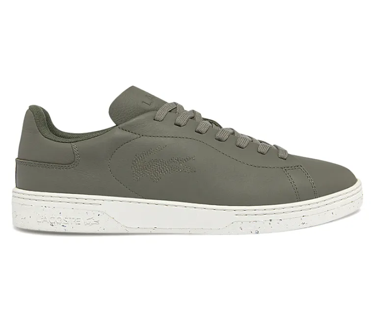 Men's Lacoste Court Zero 0722 1 SMA (Khaki/Off White) running in a charity run shoes soft - lining