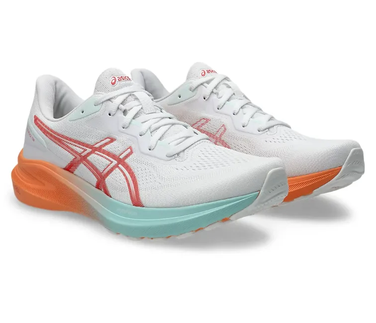 Men's Asics GT-1000 13 (White/Coral Reef) Shock Guard