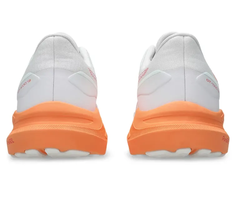Men's Asics GT-1000 13 (White/Coral Reef) long - distance runner