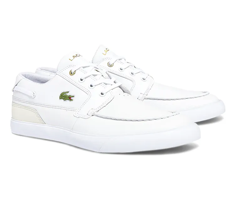 Men's Lacoste Bayliss Deck 0722 1 CMA (Off White) closed - toe shoes tropical - themed running shoes