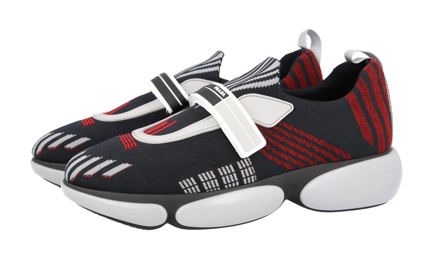 Prada Women's Black Cloudbust Sneaker 1E6511 Flex Move