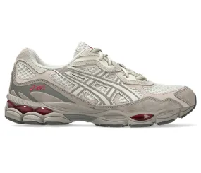 Men??s Asics Gel NYC (Cream/Burgandy) shock - absorbing comfort antimicrobial upper shoes
