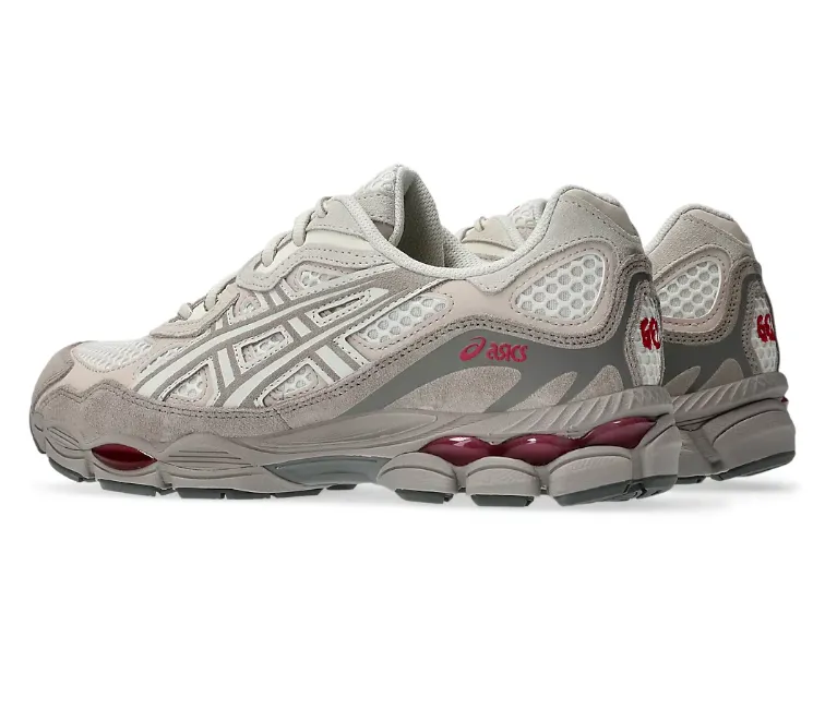 running for better sleep responsive - sole - technology - reactivity shoes Men??s Asics Gel NYC (Cream/Burgandy)