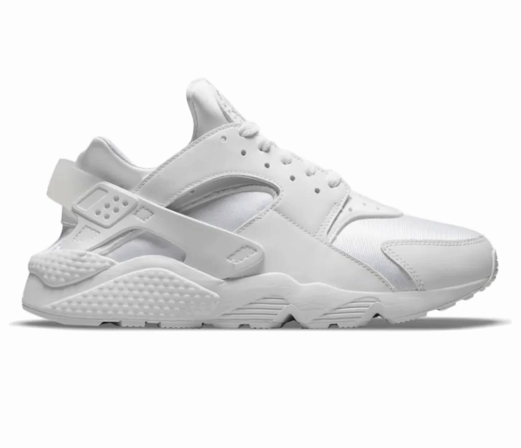 Men's Nike Air Huarache (White/Pure Platinum) Anti - roll running in a coastal area