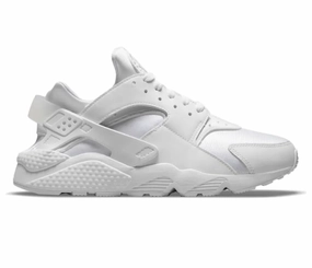 Men's Nike Air Huarache (White/Pure Platinum) Anti - roll running in a coastal area