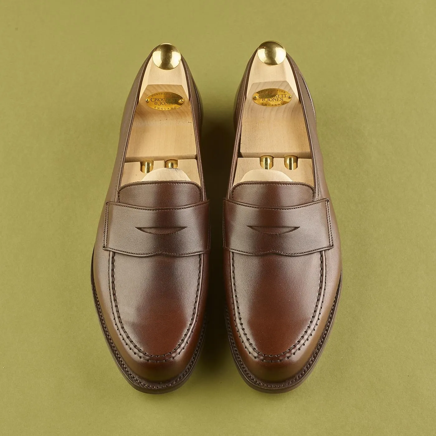 Clean Edge Harvard 2 Dark Brown Milled Calf