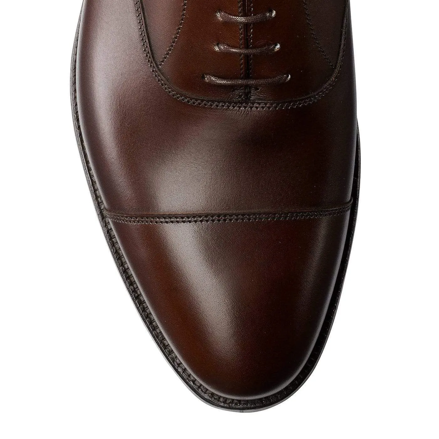 Radstock Dark Brown Burnished Calf Comfort Look Shoes