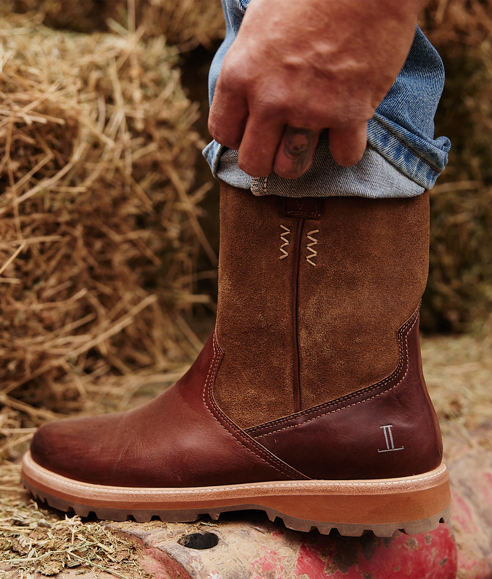 City Utility Low Heel Ranger II Pull On Boot :: Tan
