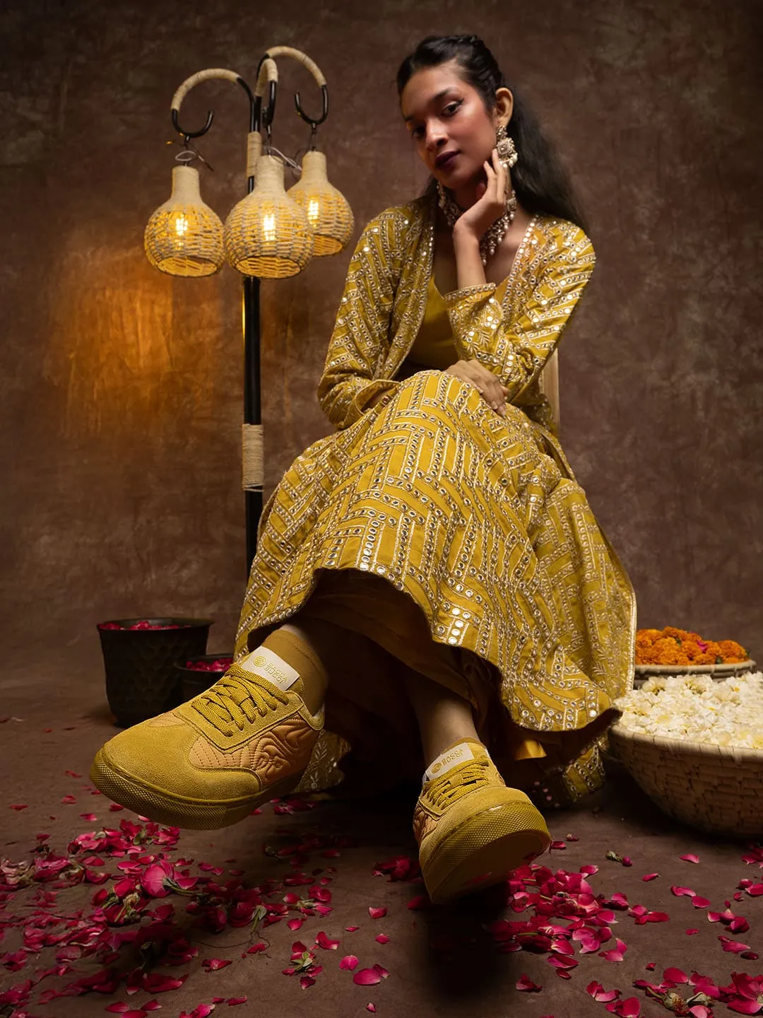 Wi - Fi - enabled Well   Ventilated RANGREZA ETHNIC by Bacca Bucci ?C Sneakers for Indian Festive & Ethnic Wear