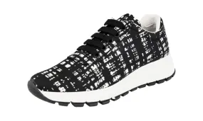 Prada Women's Black Sneaker 1E552L Pliable Knit Surface