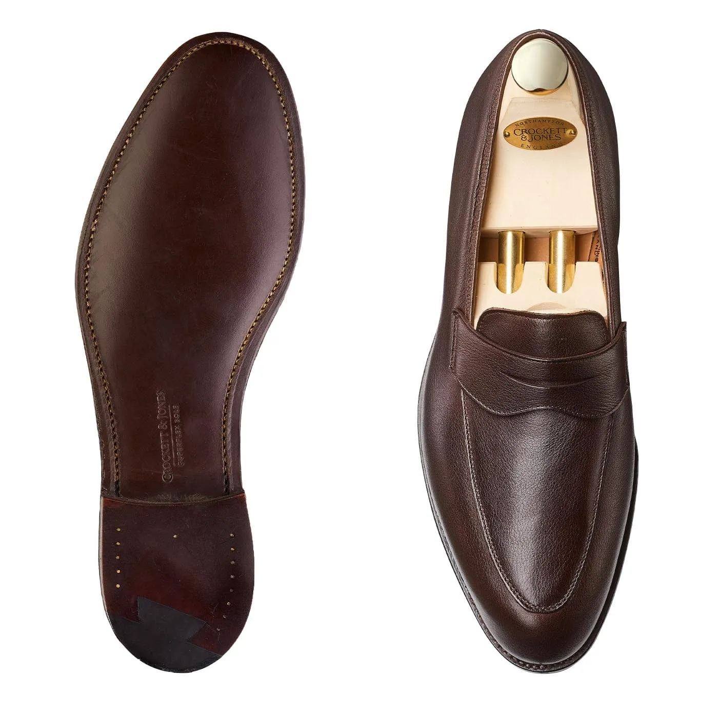 Control Step Staff Style Nice Dark Brown Milled Calf
