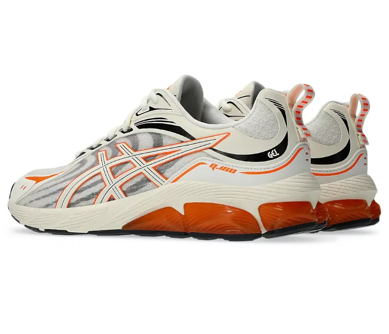 Men's Asics Gel Quantum 180 8 (Cream/Shocking Orange) running on track shoes