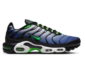 microfiber - feature shoes Men's Nike Air Max Plus TN (Black/Scream Green)
