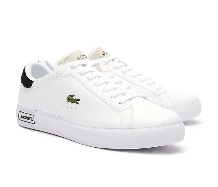 kids' athletic shoes Men's Lacoste Powercourt 124 2 SMA (White/Black)