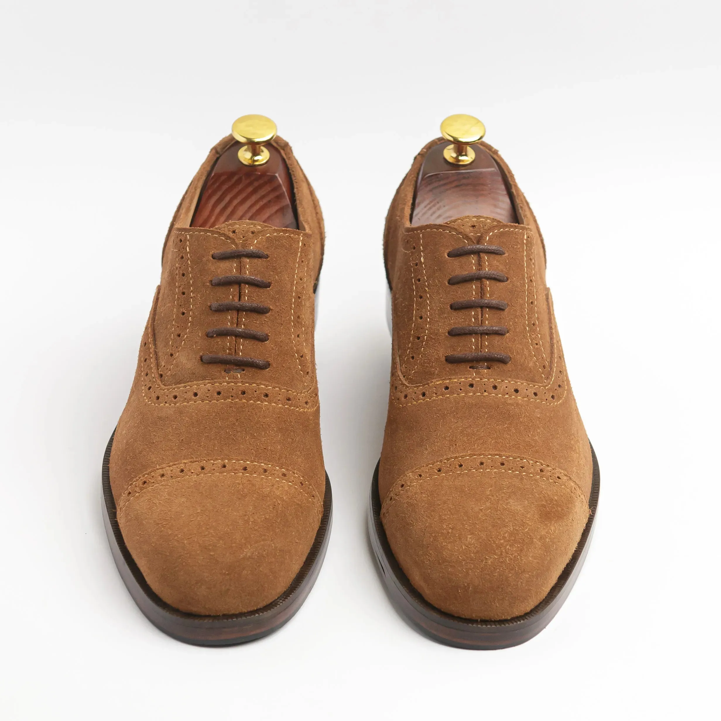 Regent Suede - Mustard Brown Stylish Business Footwear Comfortable Fit Shoes