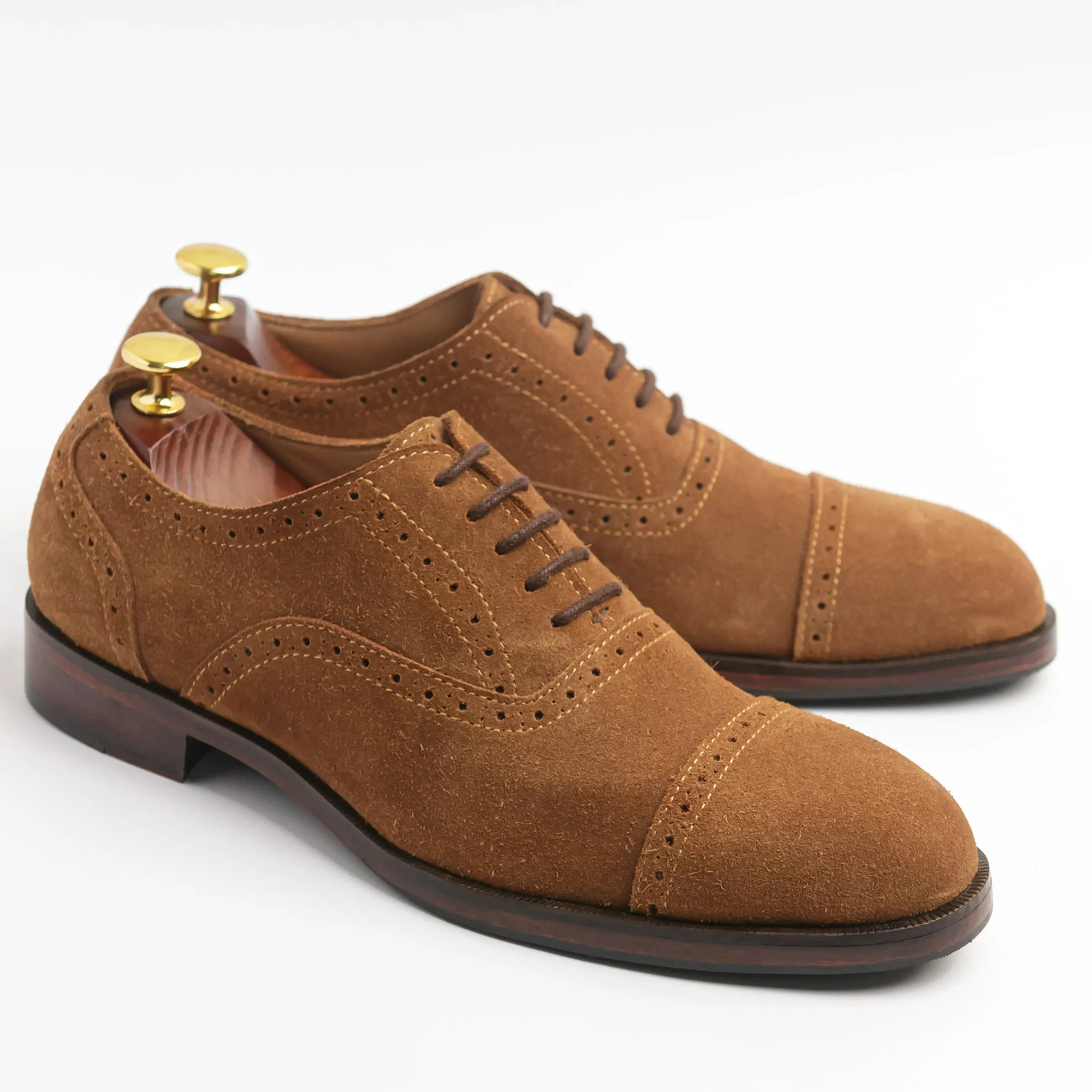 Timeless Fashion Slim Profile Smart Casual Wearer Regent Suede - Mustard Brown