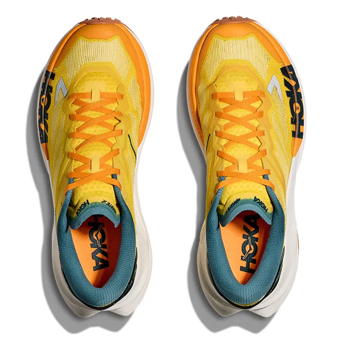 Form Support Mens Hoka Mafate X in Zest/Mountain Fog