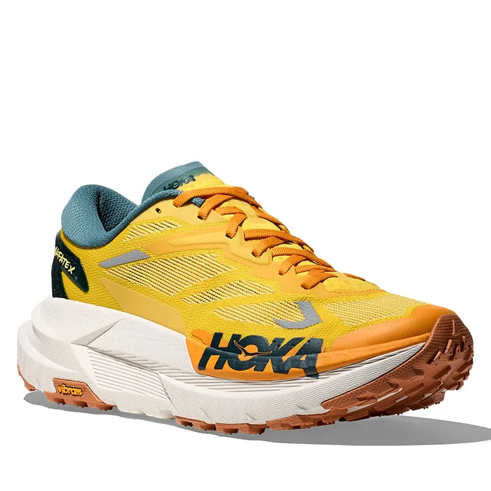 Mens Hoka Mafate X in Zest/Mountain Fog Responsive Gear Trail Ready