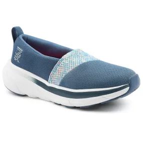 CasualWear Walk Tech Leap7x Blue Sports Non Lacing Walking Shoes For Women CANBERRA1E By Liberty
