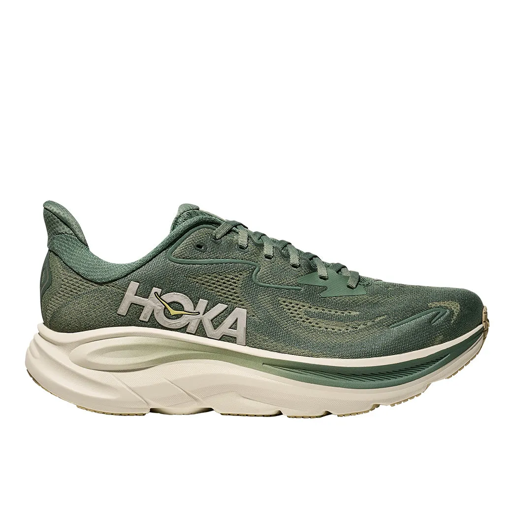Fashionable Style Abrasion Guard Mens Hoka Clifton 10 in Fern/ Truffle Salt