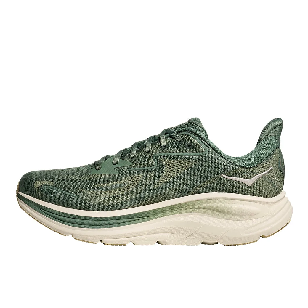 MemoryFoam Urban Performance Mens Hoka Clifton 10 in Fern/ Truffle Salt