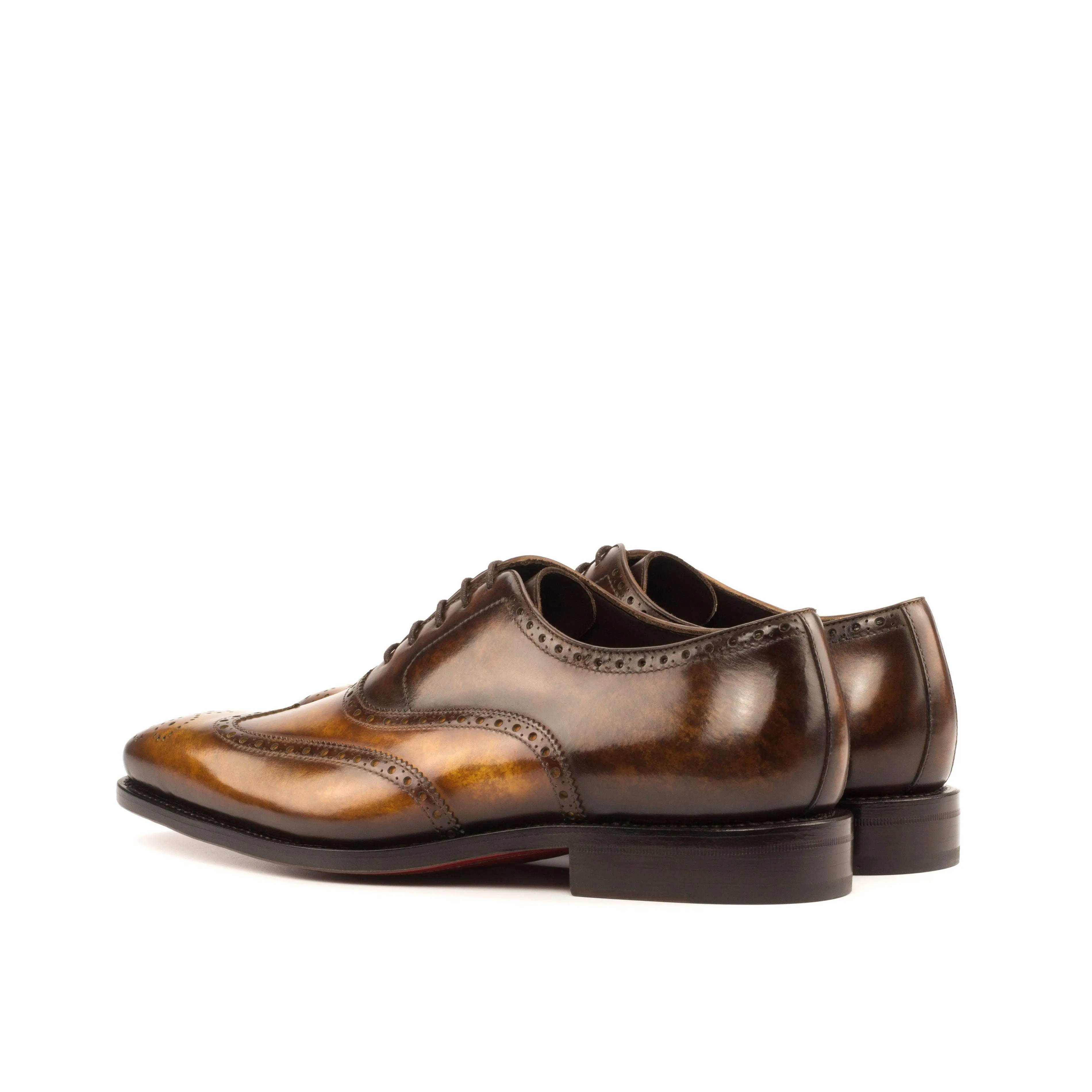 Updated Classic Street Classic Cognac & Brown Marble Patina Brogue