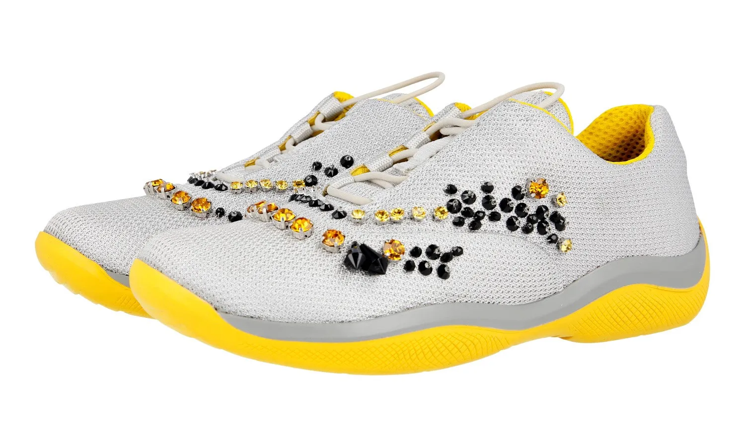 Support Ready Chill Vibe Prada Women's Silver Sneaker 1E784G