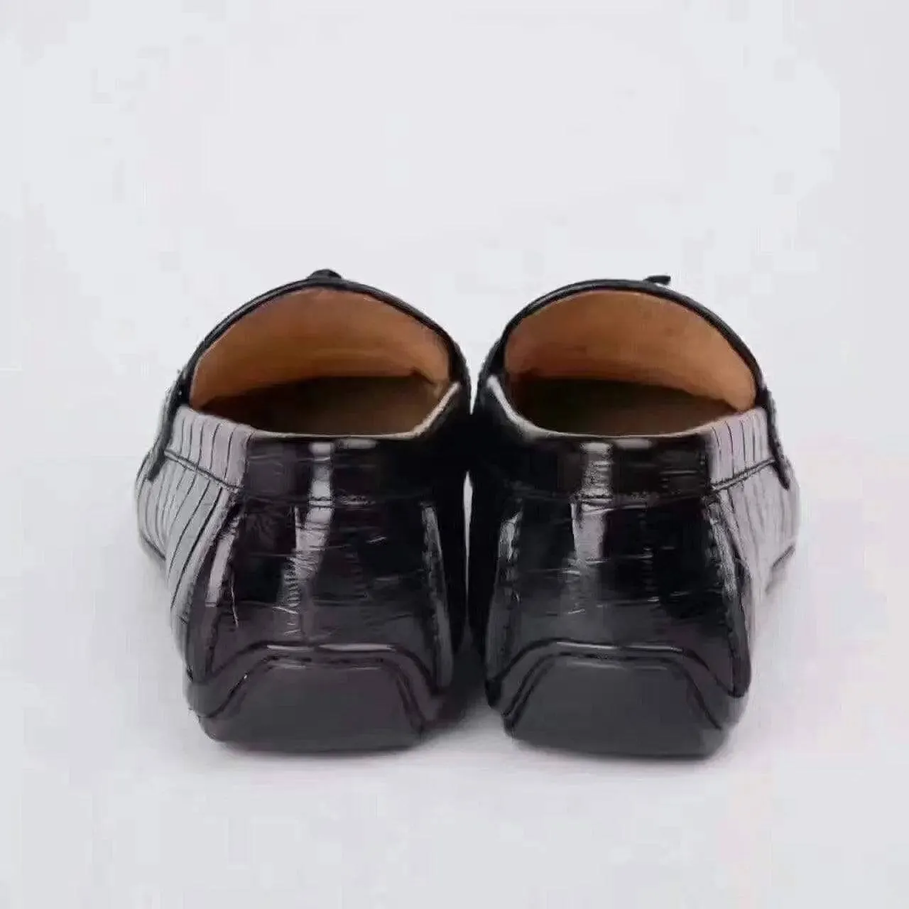 Crocodile Shoes Crocodile Loafer Slip-On Shoes Reliable Comfort