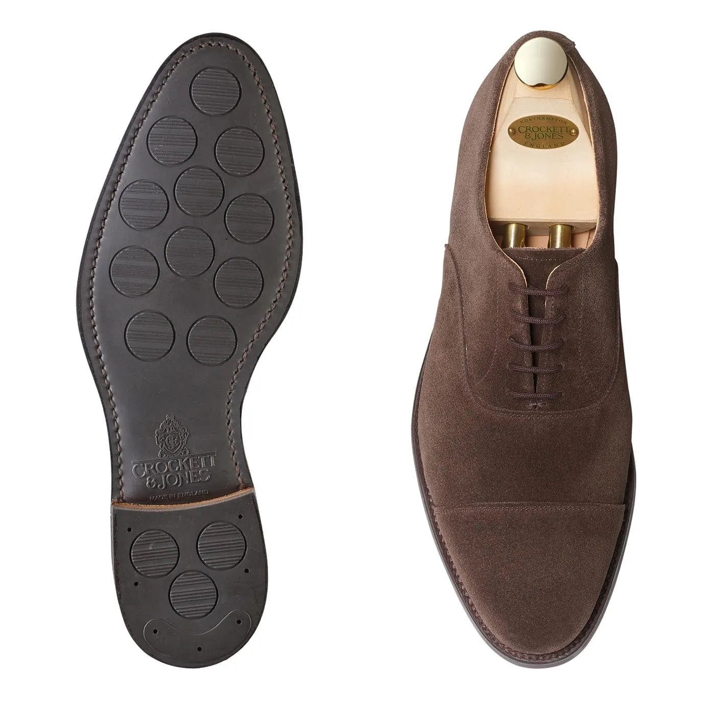 Polished Look Urban Executive Connaught 2 Dark Oak Suede (City Sole)