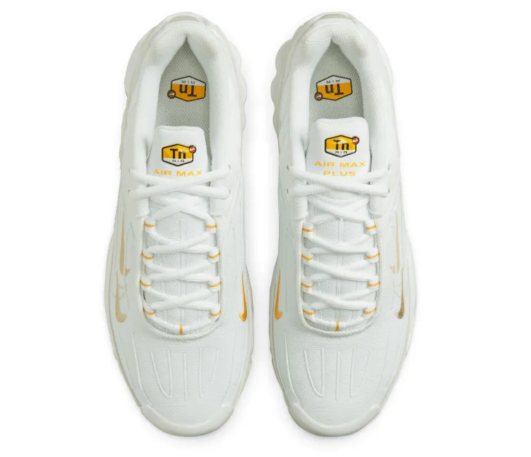 Men's Nike Air Max Plus TN III (White/Gold) Eco Friendly