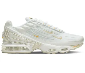carbon - fiber - plate shoes morning running Men's Nike Air Max Plus TN III (White/Gold)