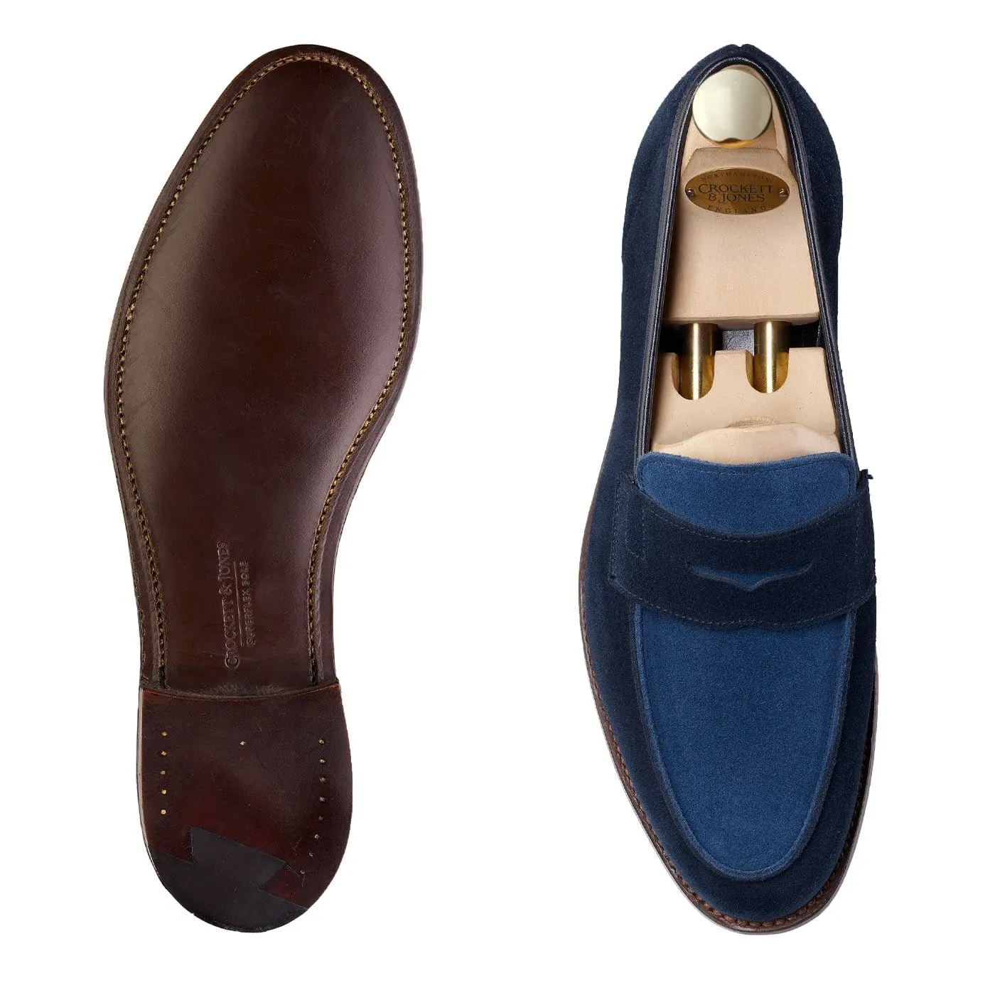 Outdoor Comfort Slip-On Style Shoes Richmond 2 Ocean Suede & Mid-Blue Suede