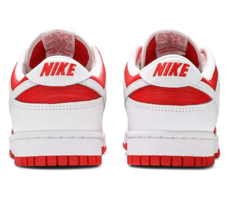 Men's Nike Dunk Low Retro (Championship Red) Performance - enhanced running in 5K races shoes