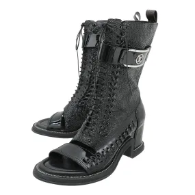 Peace Step Louis Vuitton Black Moonlight Half Boots 38