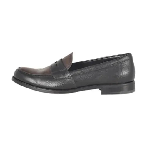 Prada 2 Tone Loafers Royal Mood