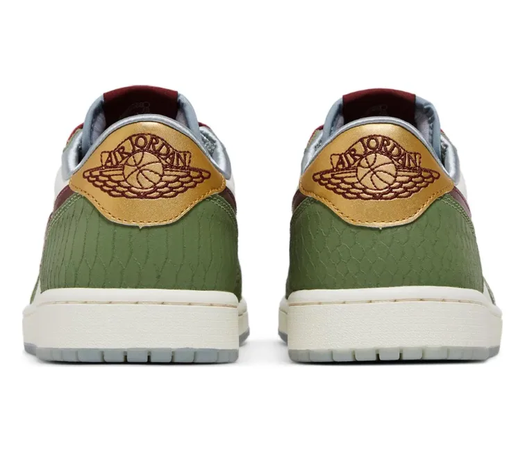 sole flexible sole shoes Men??s Nike Air Jordan 1 Retro Low OG (Year Of The Dragon)