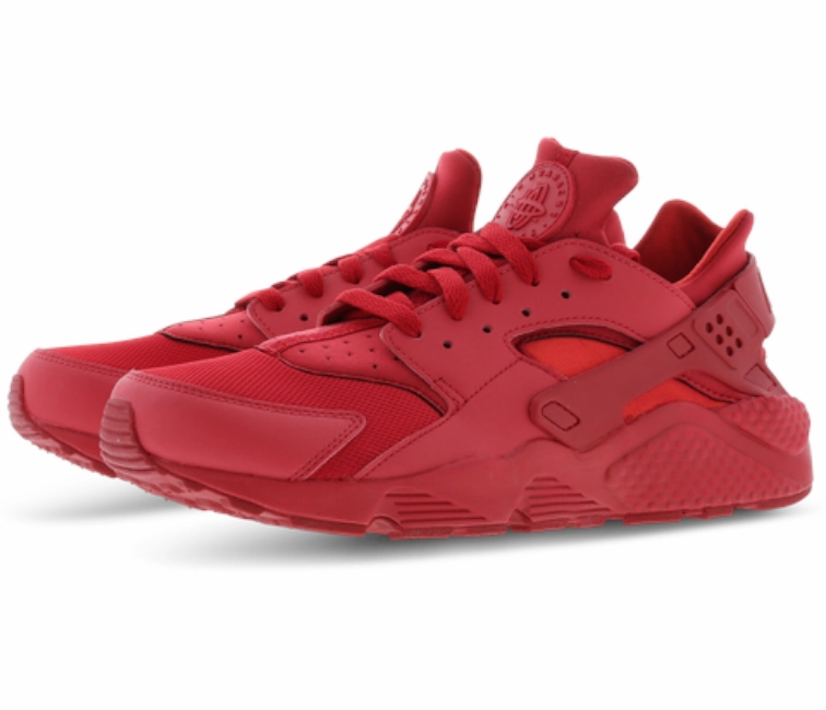 Men's Nike Air Huarache (Triple Red) scratch - resistant - finish - toughness shoes indoor gear