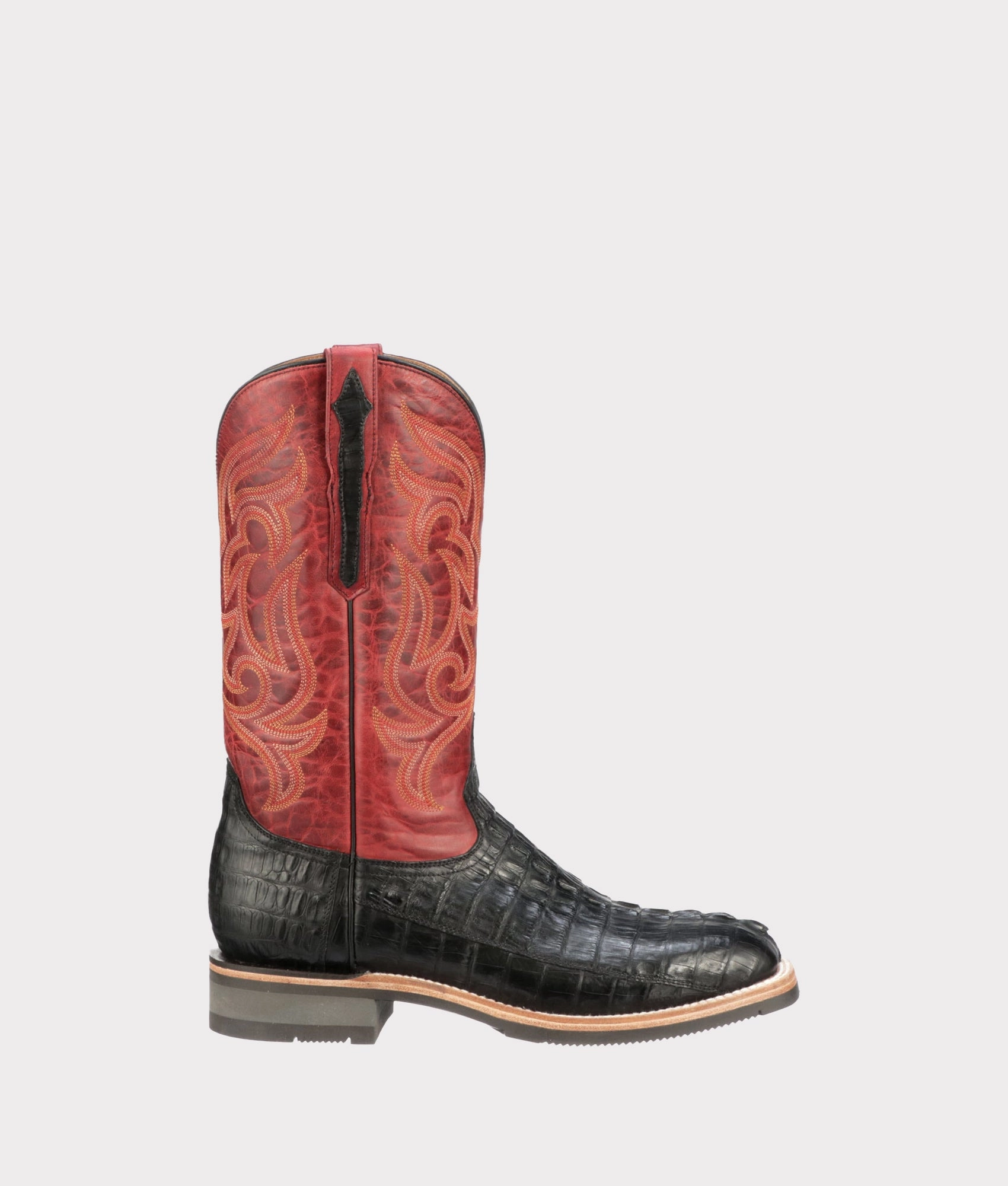 Rowdy Hornback Caiman :: Black Earth Tones Rough texture