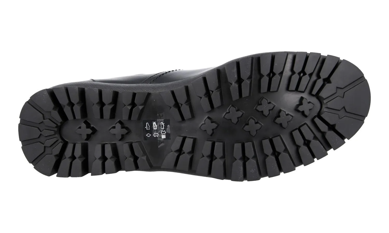 All Gender Natural Walk Prada Men's Black Leather High-Top Sneaker 4T3357