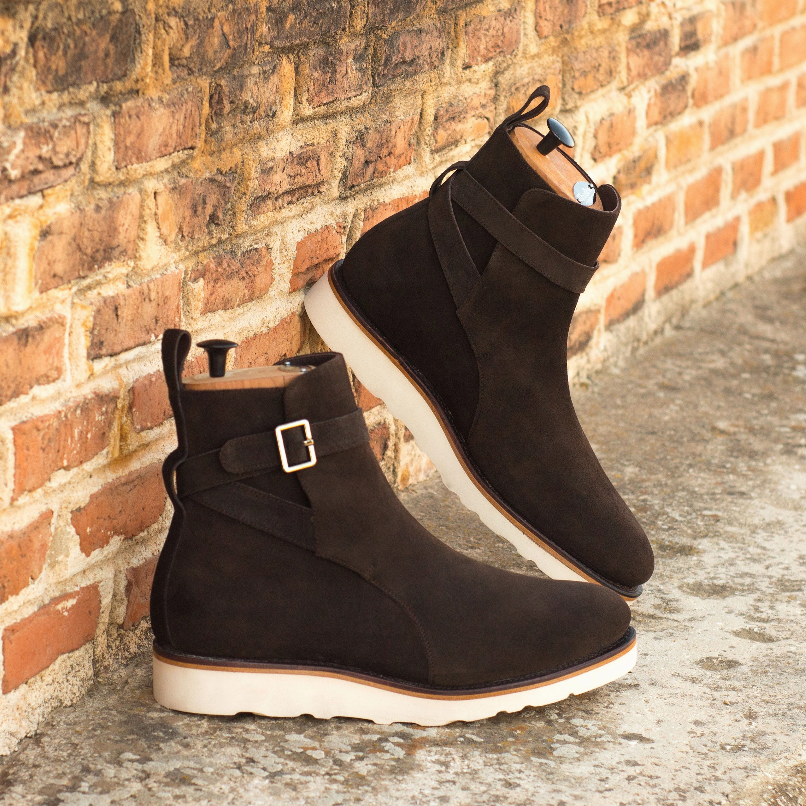 High Traction Weather Resistant User Protective Finish Hiking Trails Dark Brown Suede Jodhpur Boots