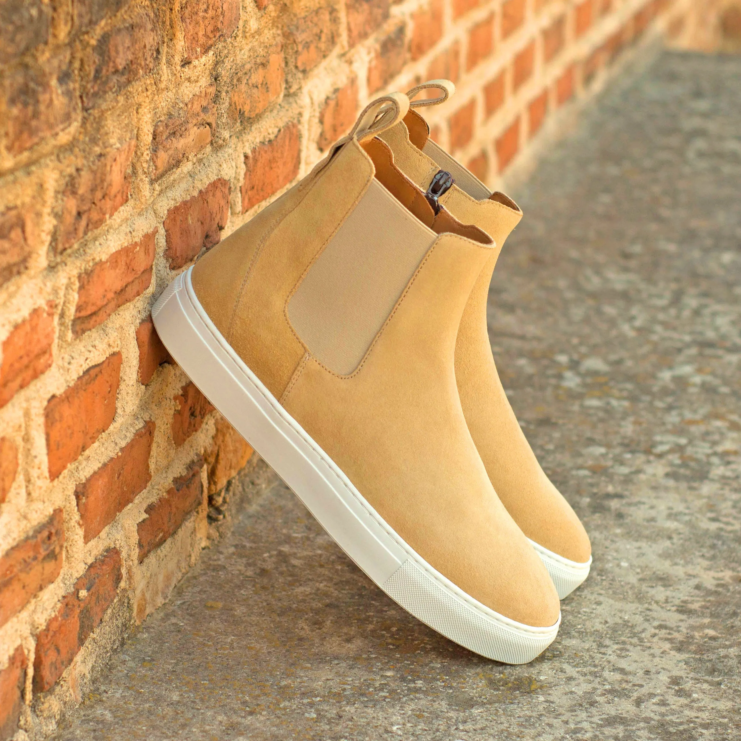 Workwear Boots Sightseeing Look Sand Suede Chelsea Sneaker Boots