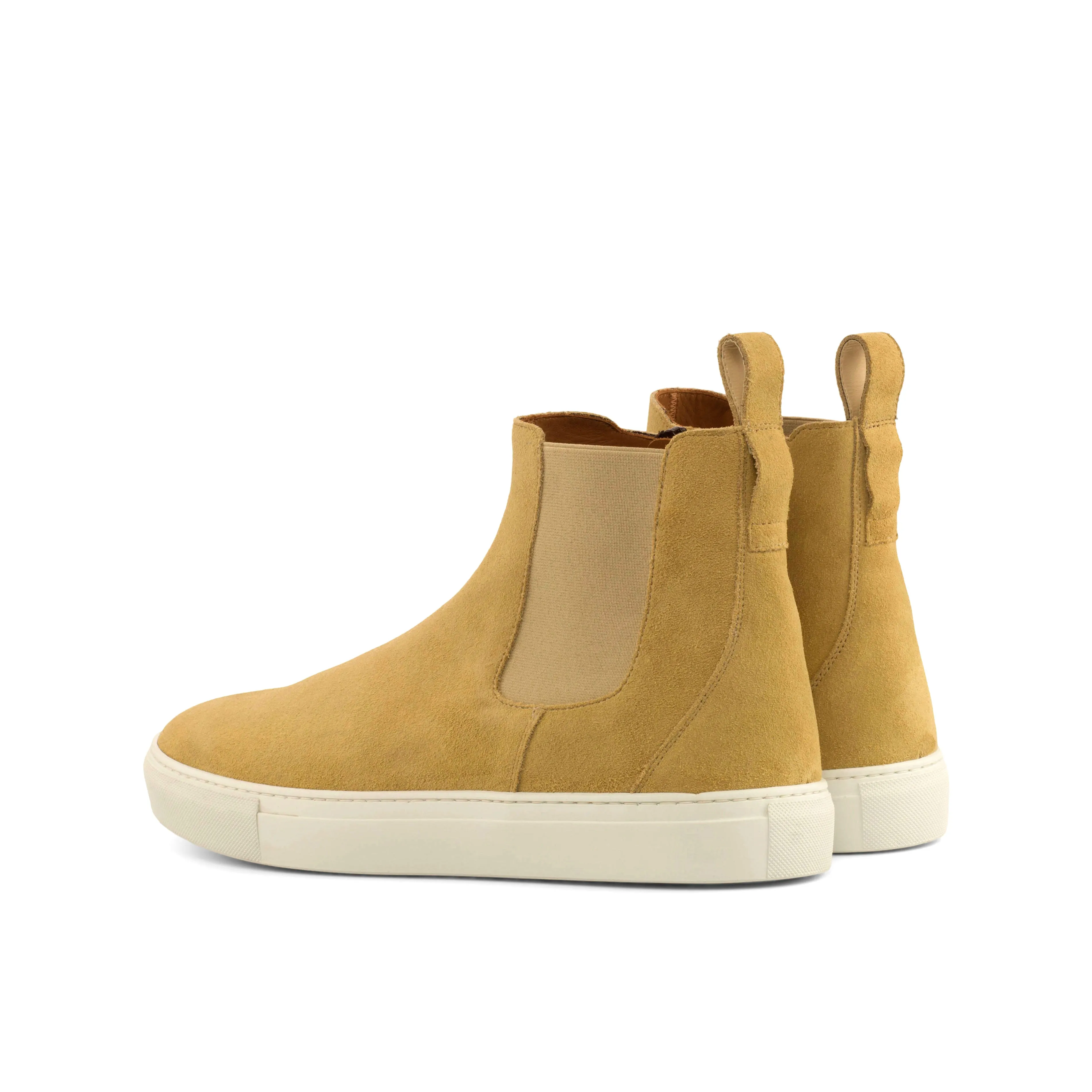 Quality Material Cold Weather Ready Sand Suede Chelsea Sneaker Boots