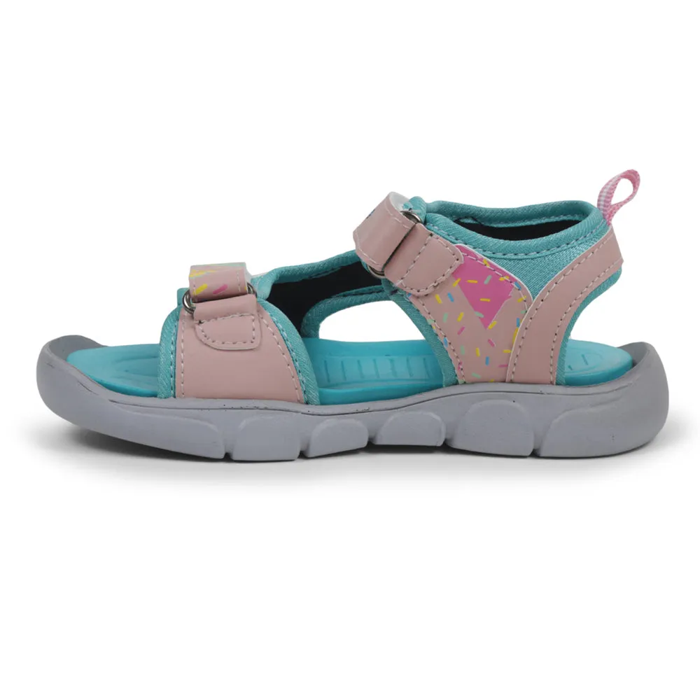 Lucy & Luke S.Green Casual Sandal For Kids FLYNN-42 By Liberty Functional Walking Shoes Support Comfort