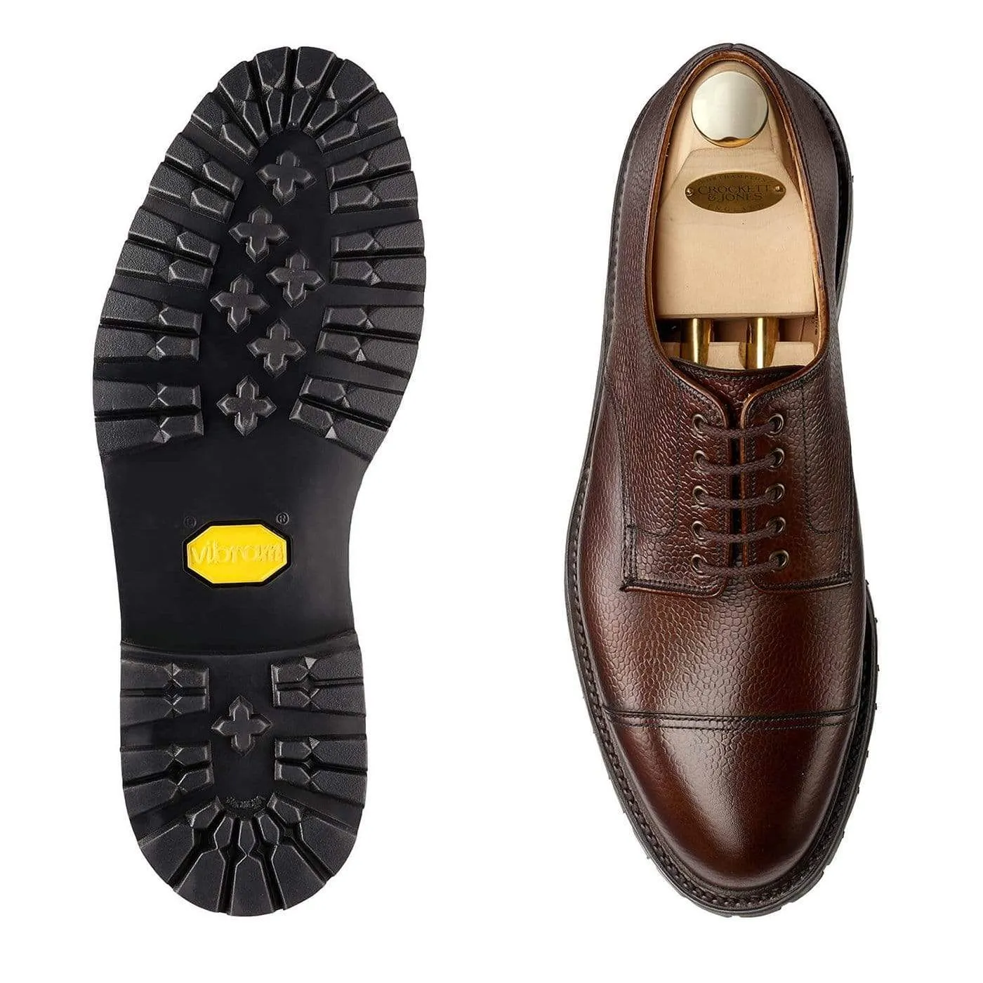 Everyday Flex Comfort Sandhurst Dark Brown Scotch Grain Chic Detail Modern